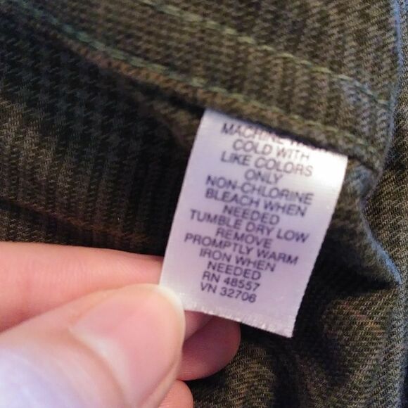 Cambridge Classics Dark Green Plaid Button Down Shirt - Picture 4 of 5